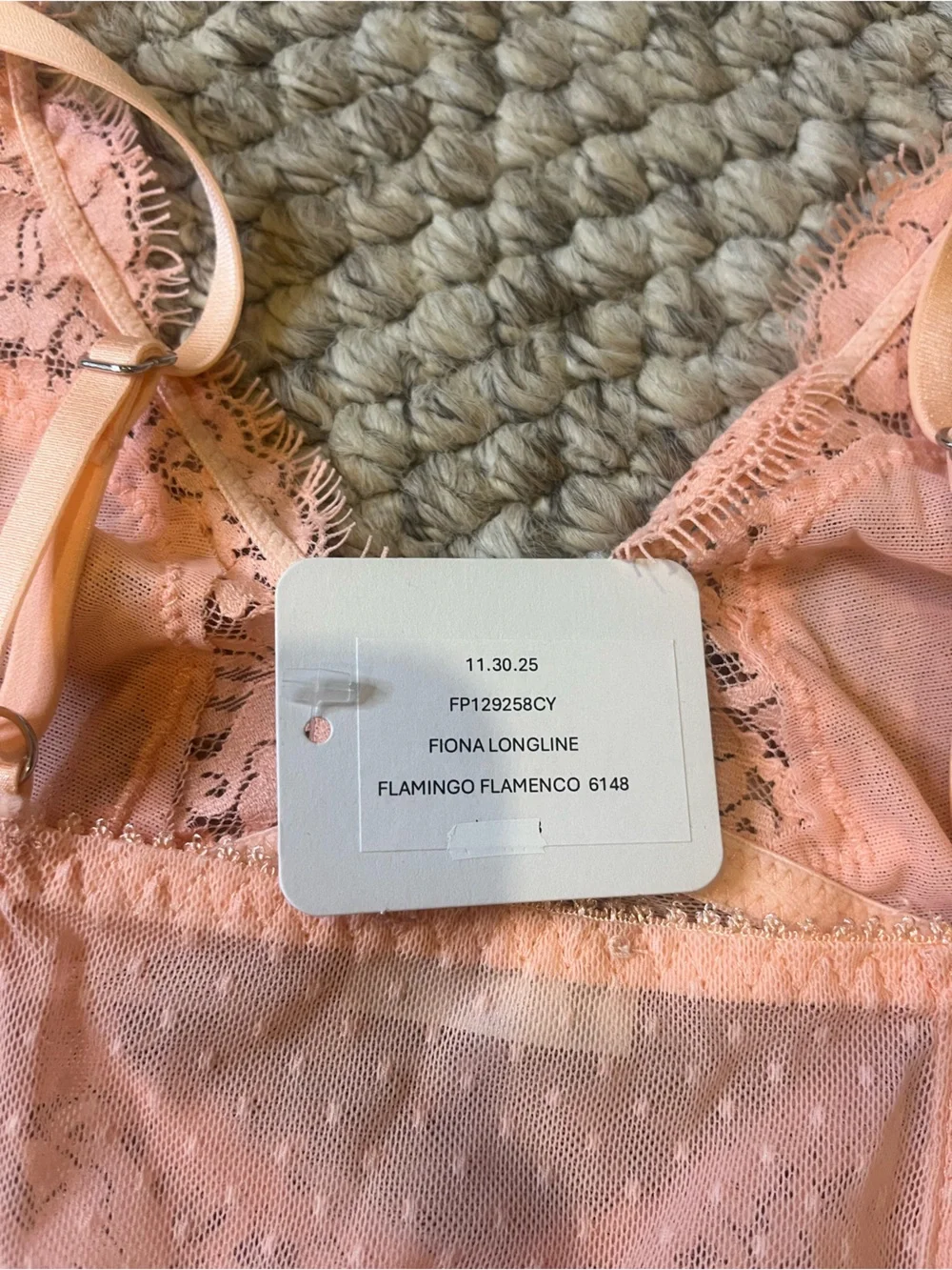NWT Free People Fiona Longline Bralette- extra small